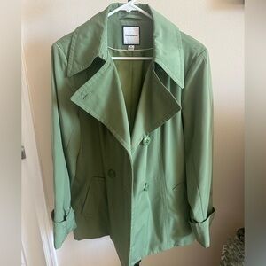 Croft & Barrow Sage Green Trench Jacket